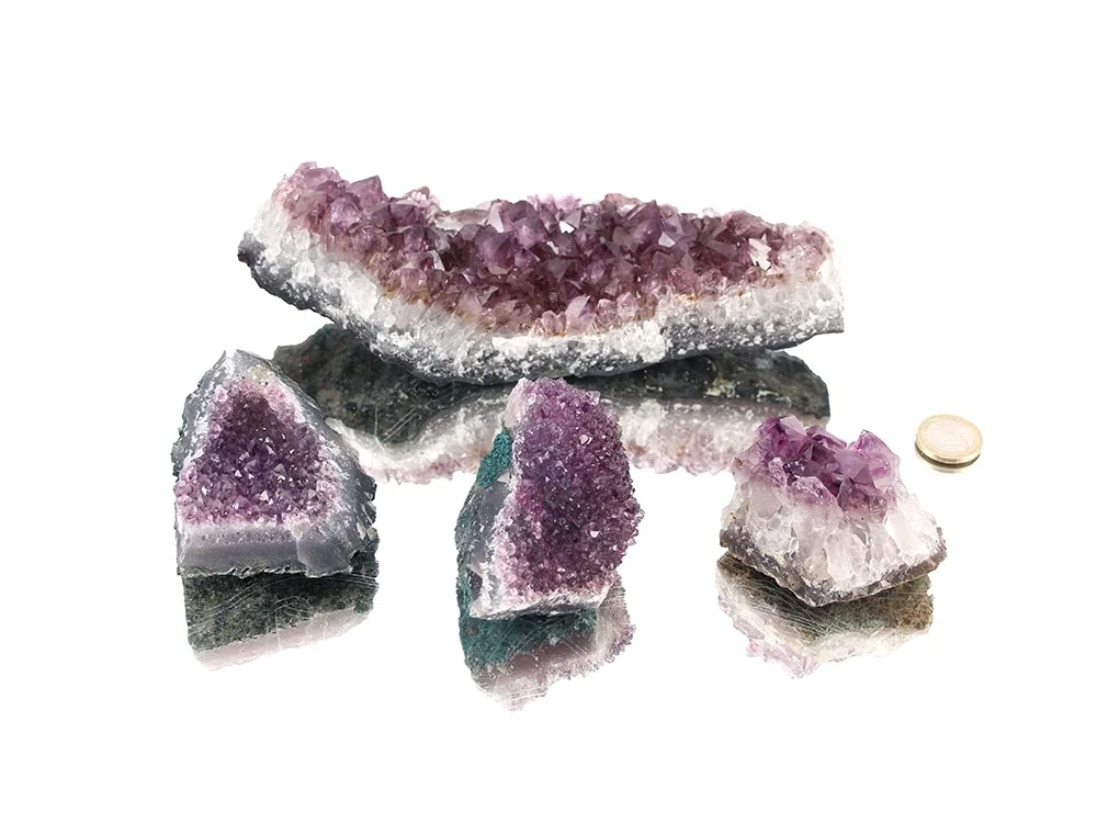 Amethyst Kristalldrusenstücke A-Qualität - 1 kg
