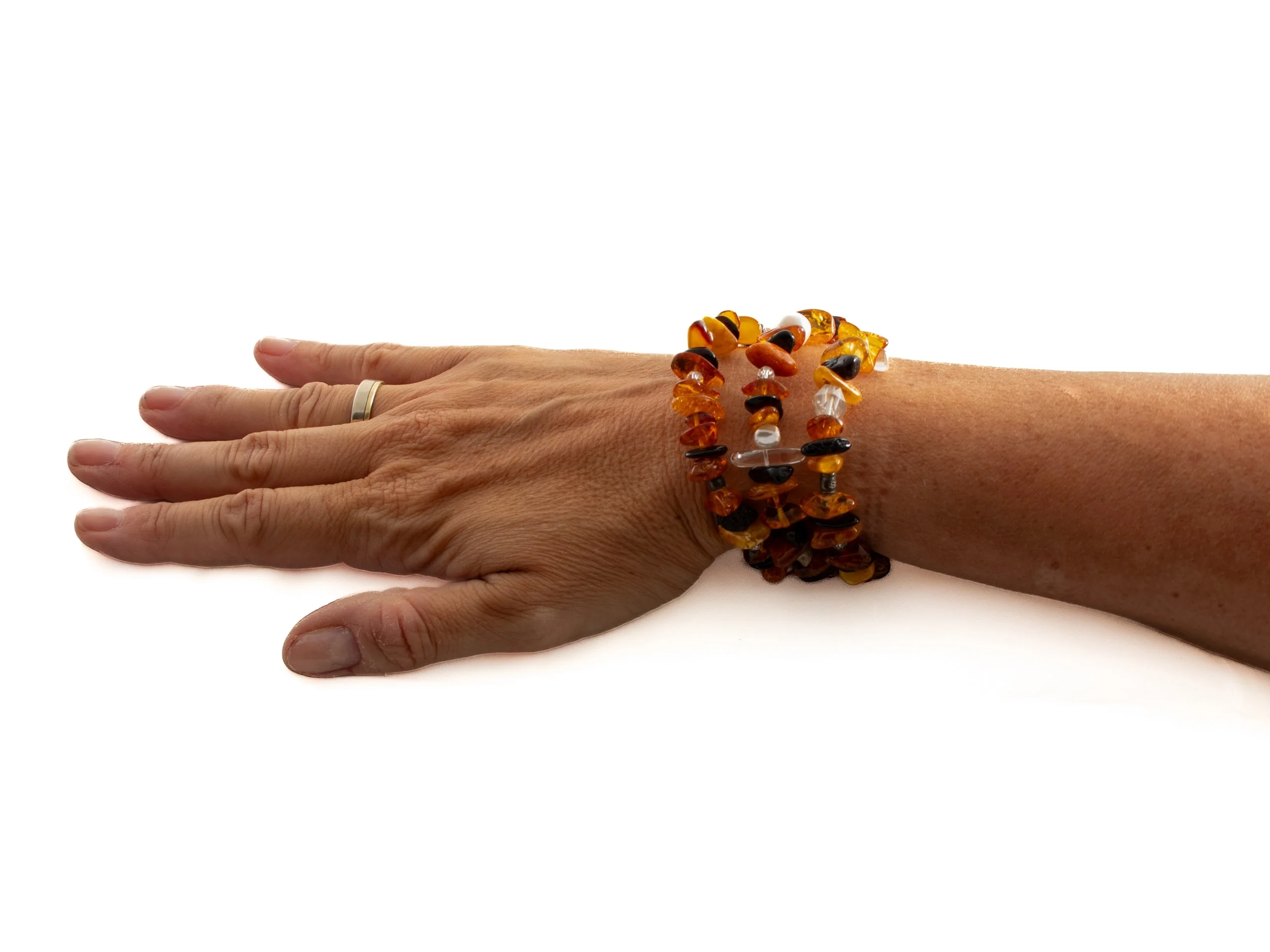 Bernsteinsplitter Armband