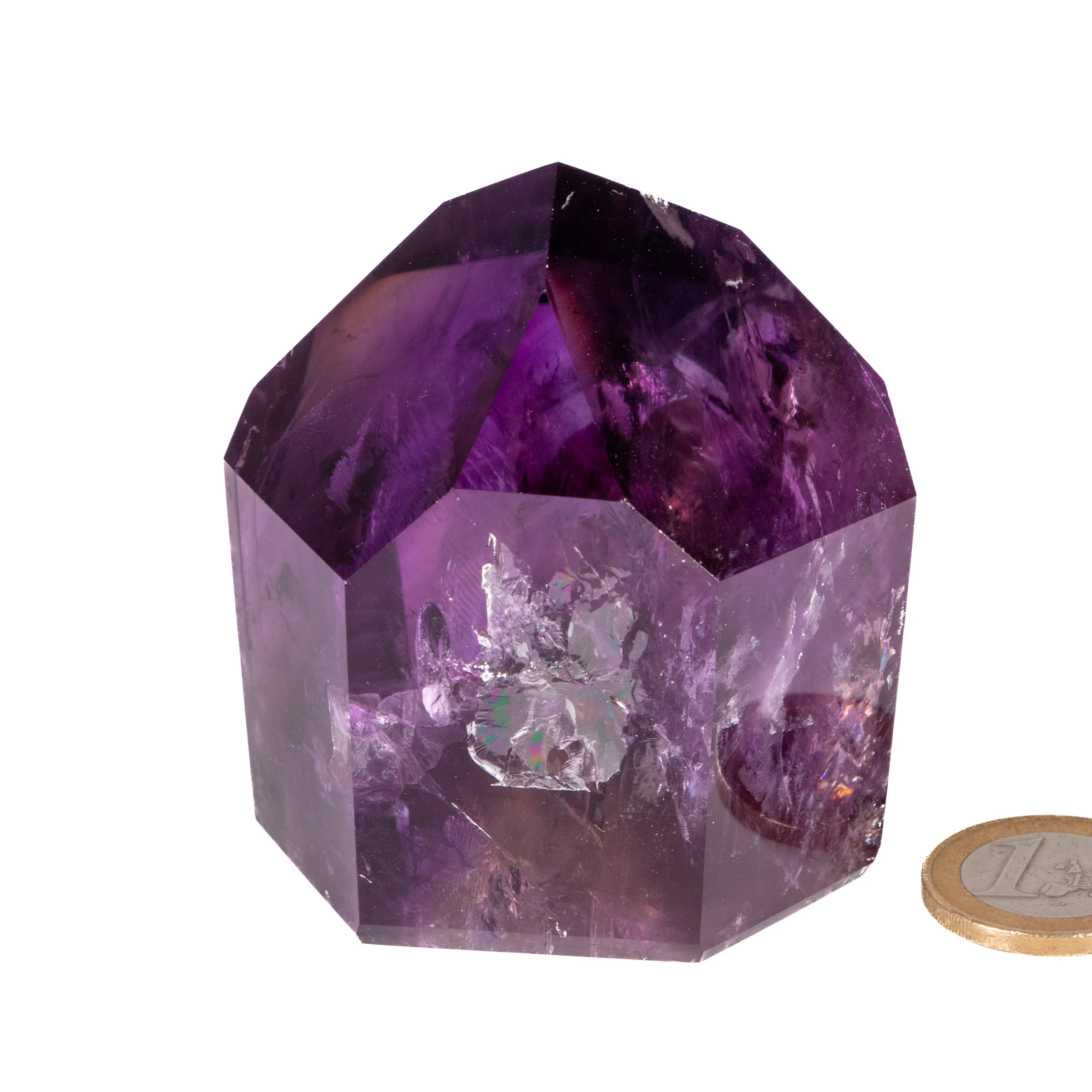 Amethyst crystal point polished AAA