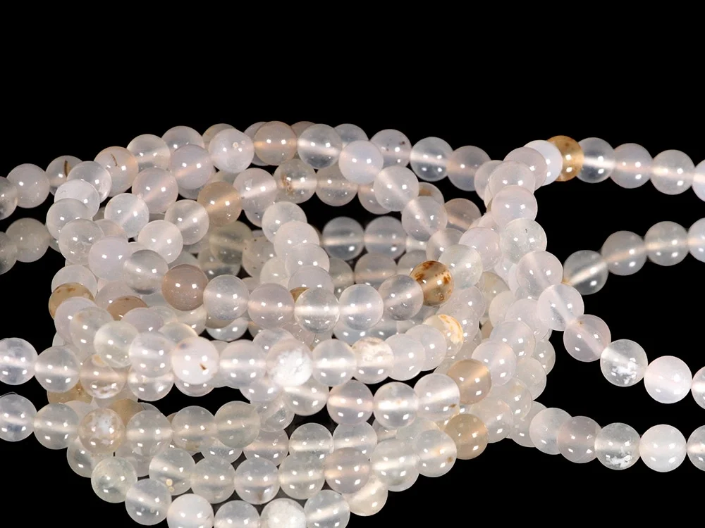 Achat transparent Kugelarmband 6 mm