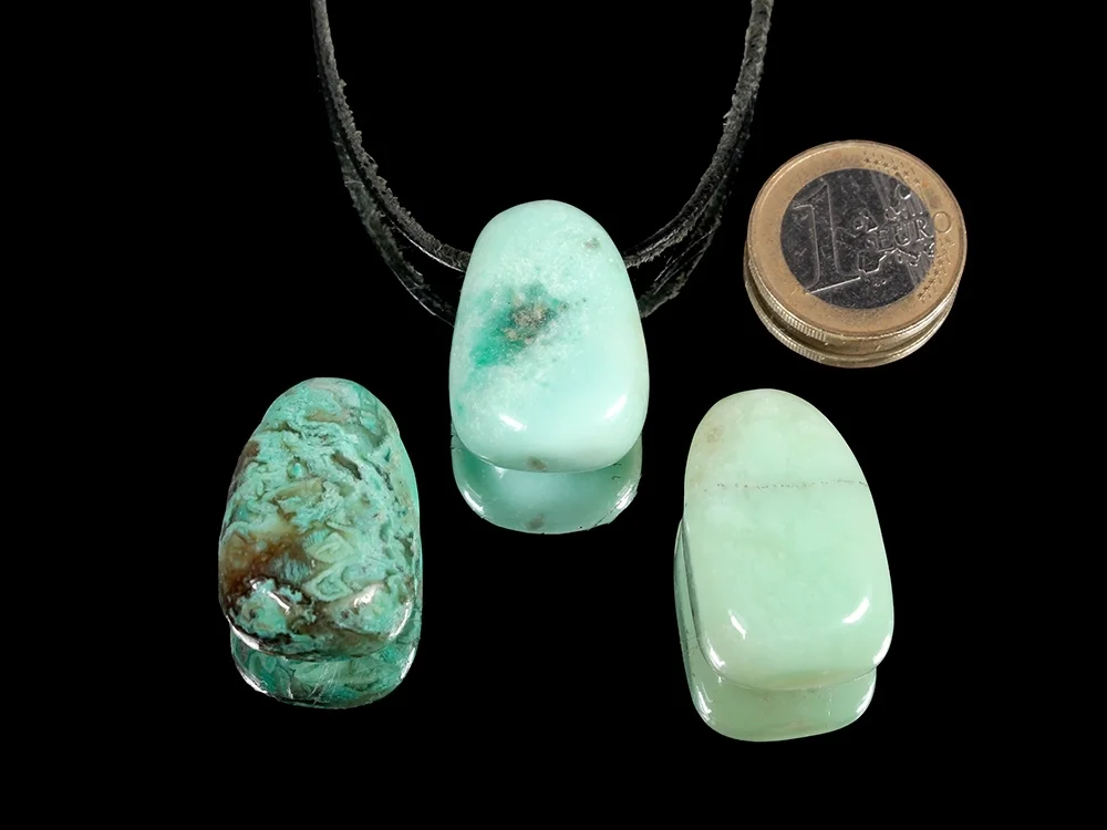 Chrysopras Tropfenanhänger