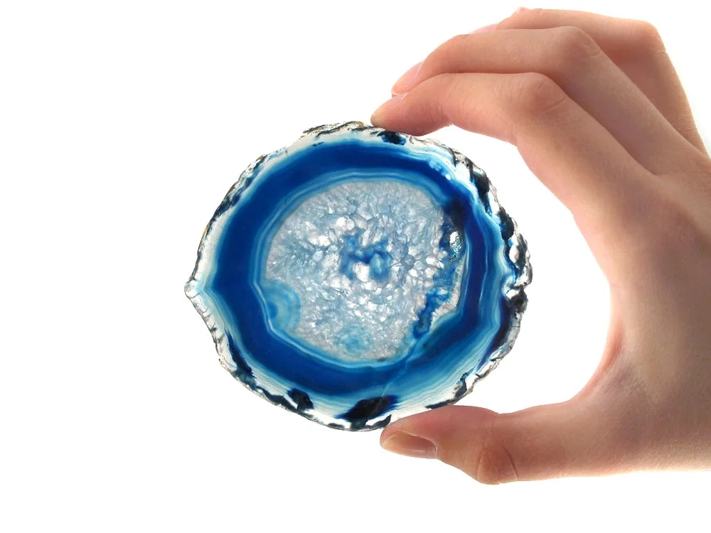 Achatscheiben blau 0,5 kg
