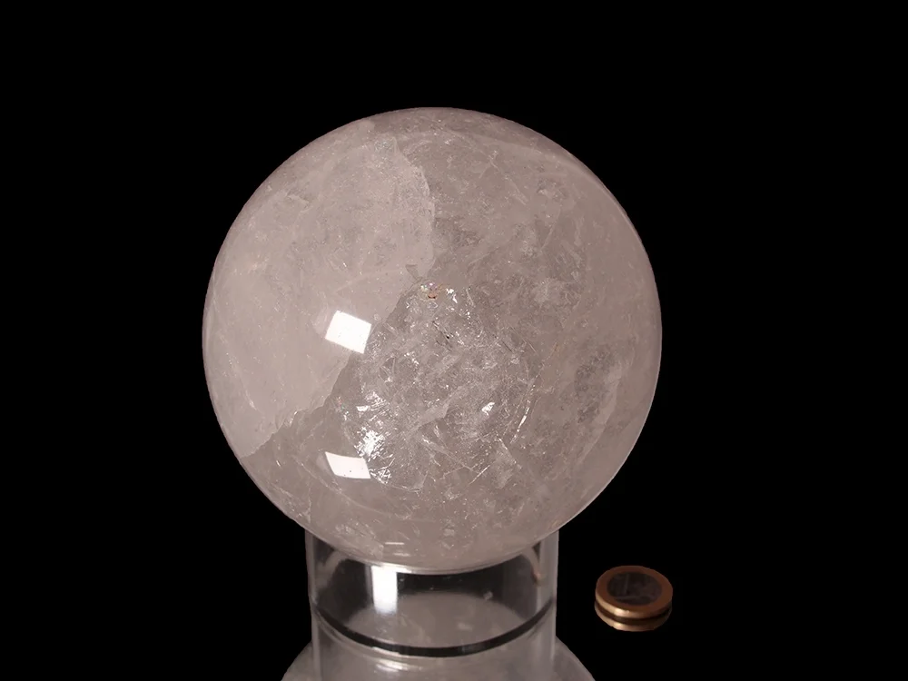 Echte Bergkristallkugel - ca. 11,3 cm