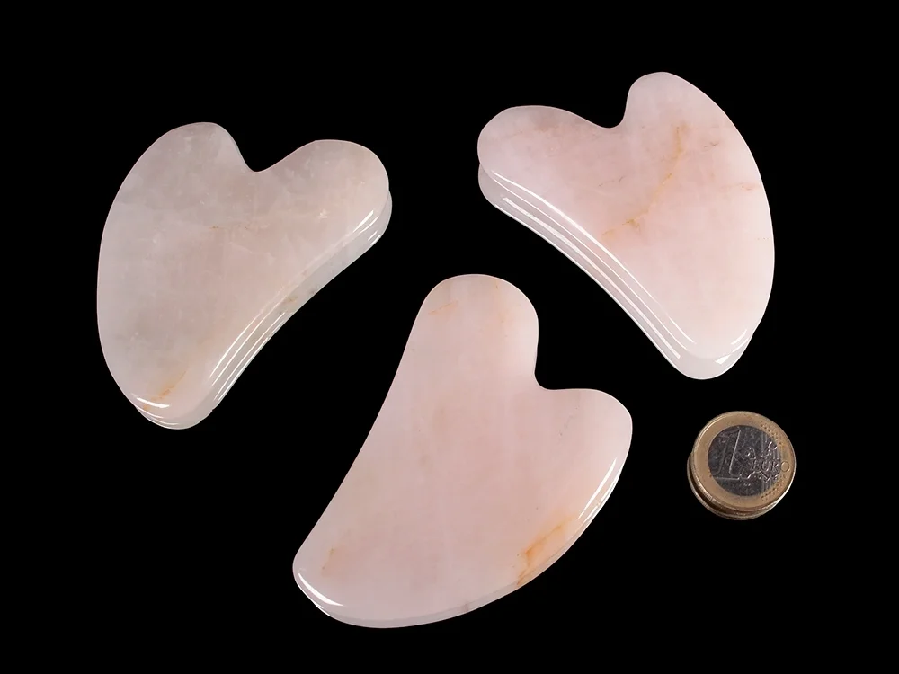 Rosenquarz Massagestein ('Gua Sha')