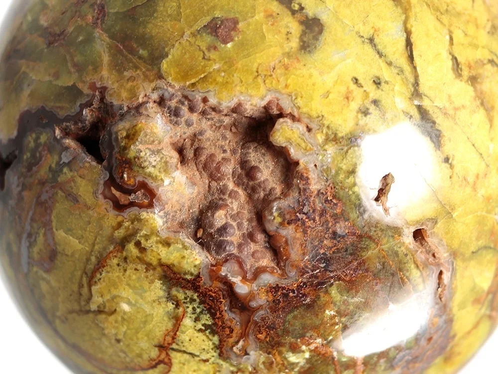 Grüner Opal Kugel