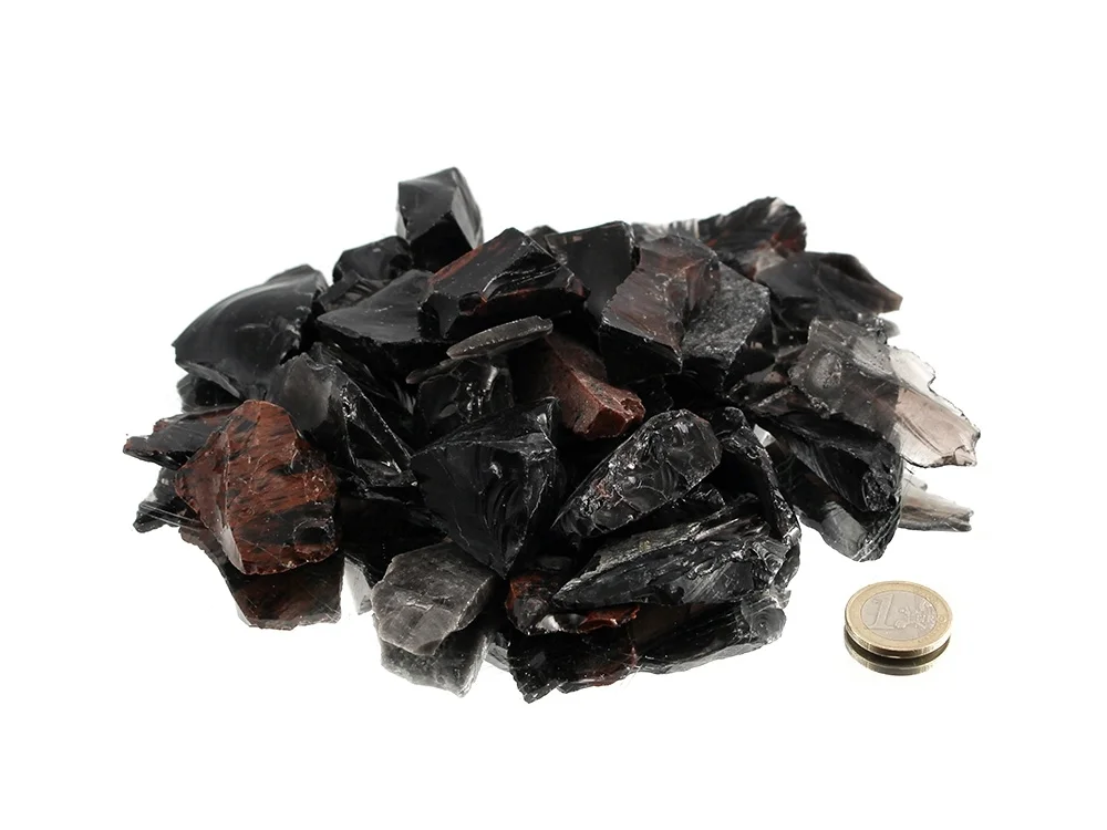 Obsidian Mix kleine Rohsteine (2-4 cm) - 1 kg
