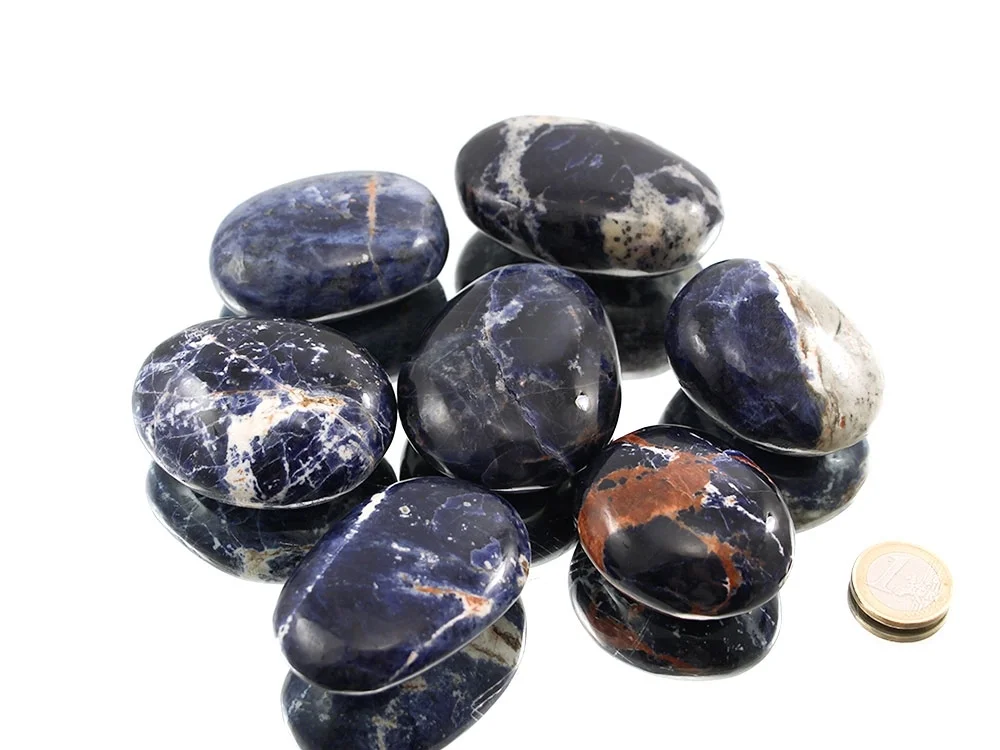 Sodalith Pebbles/XL Trommelsteine 0,5 kg
