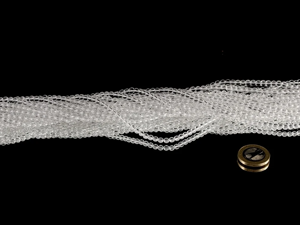 Rock crystal 4 mm bead strand**