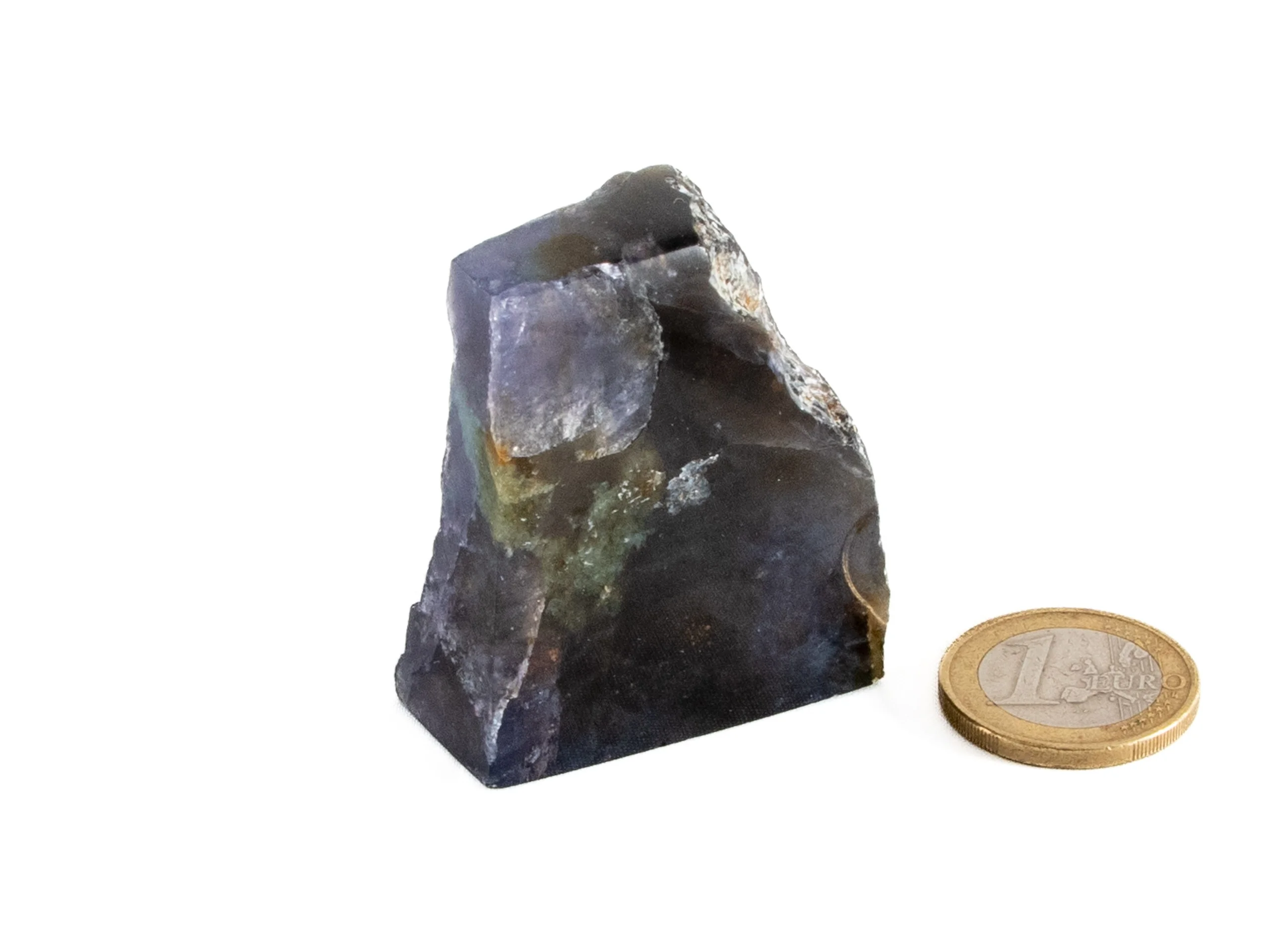 Iolith (Cordierit, Wassersaphir) Rohsteinanschliff