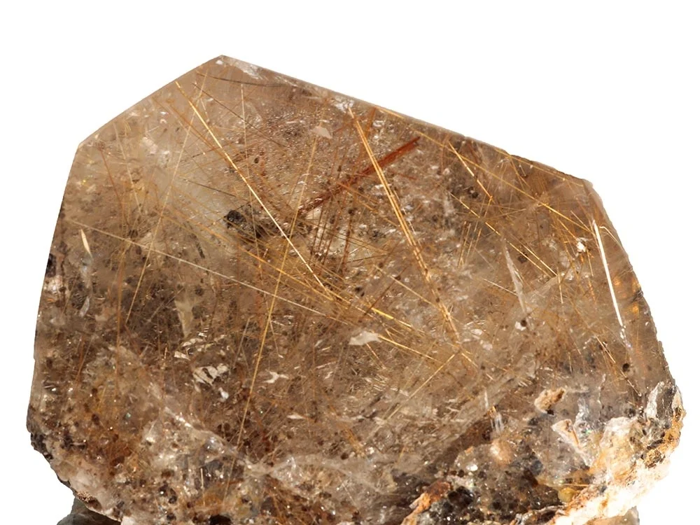 Rutilquarz gold Anschliff - Einzelstück