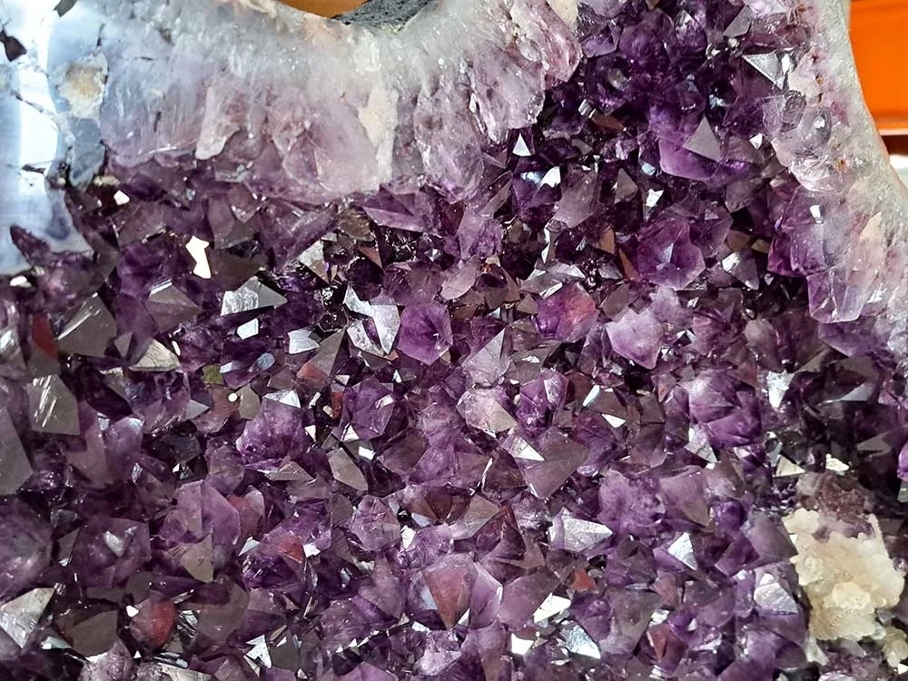 Amethyst Drusen Paar - außergewöhnlich!
