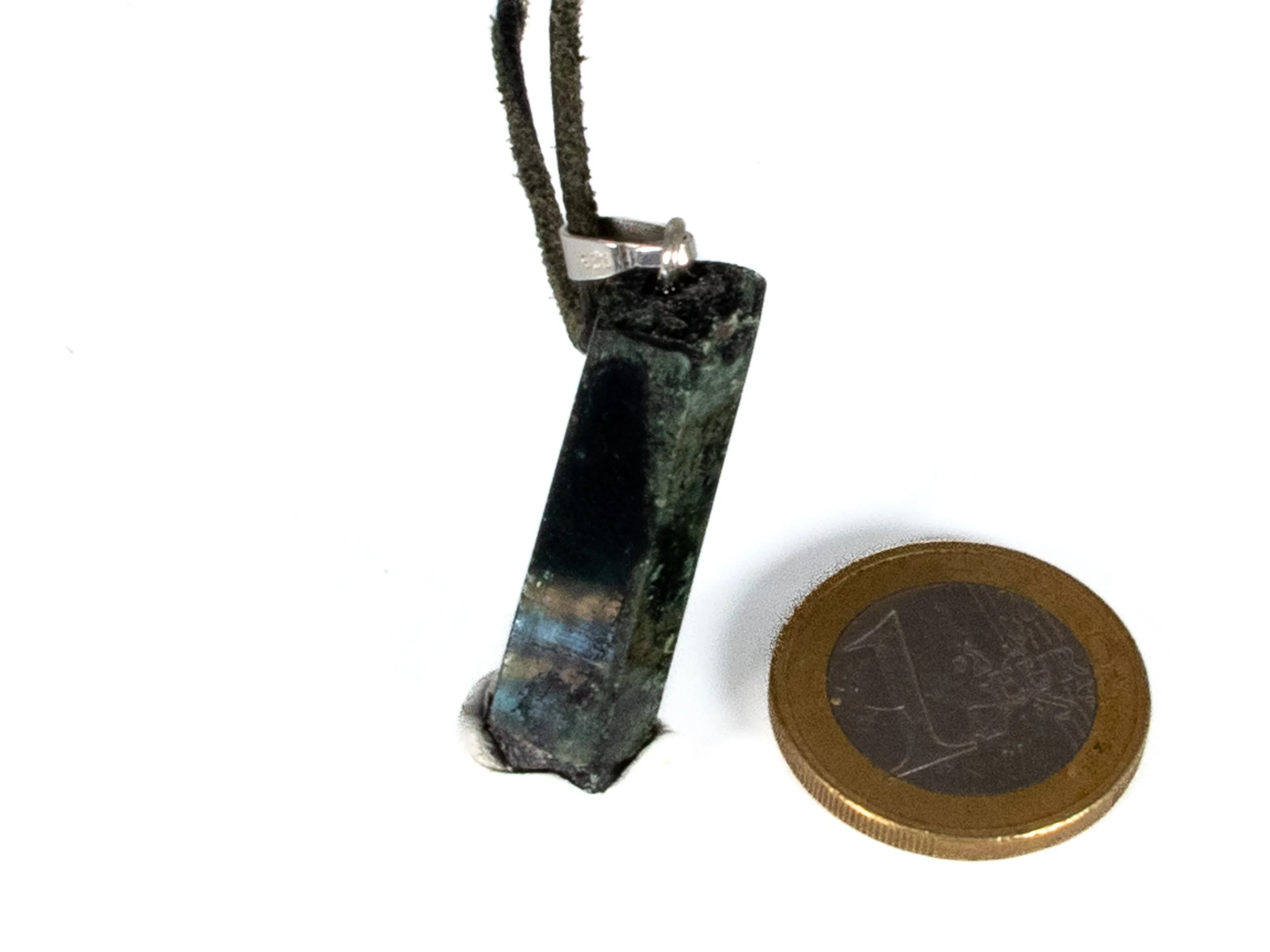 Smaragdkristall mit 925 Silberöse