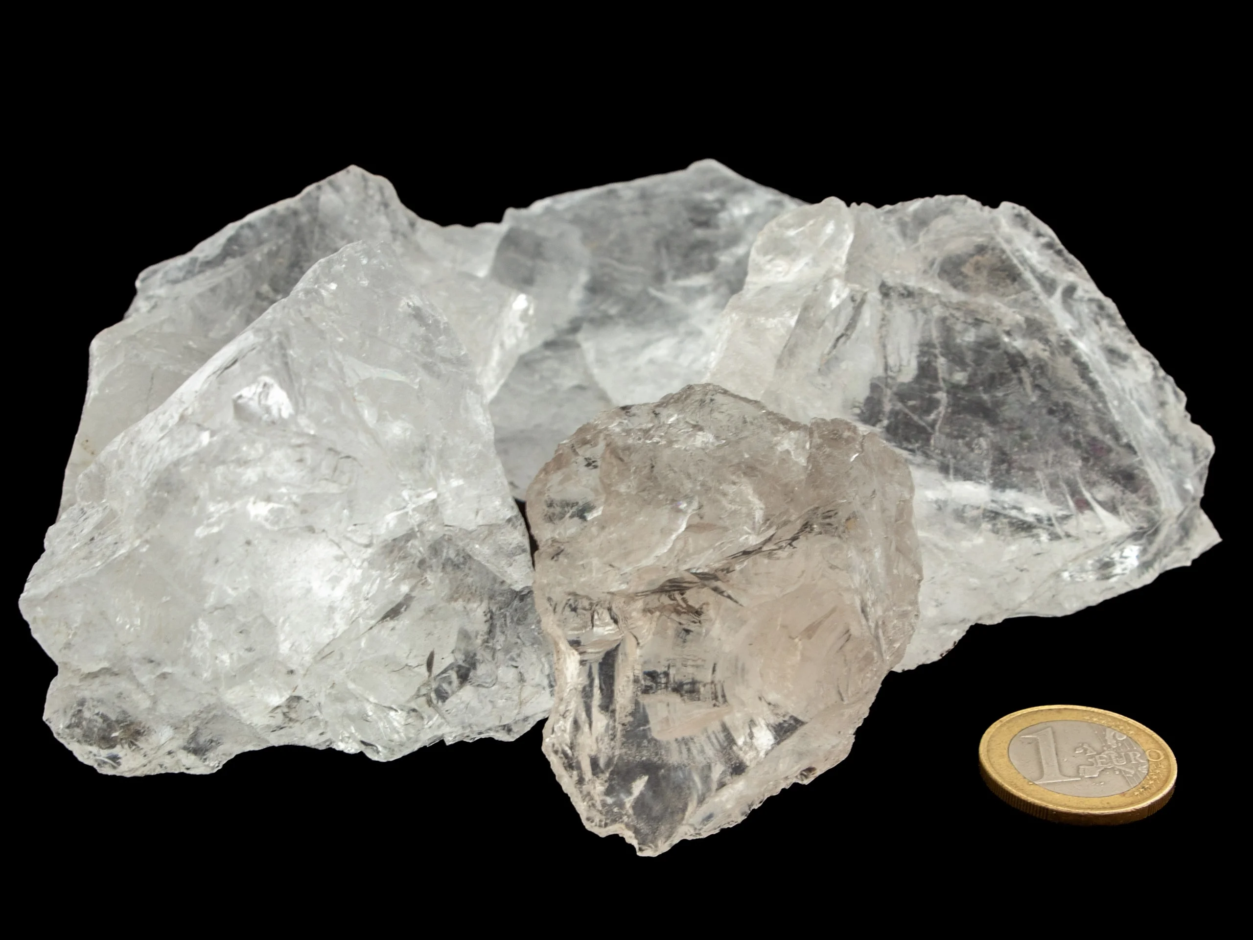 Bergkristall transparente Quarz Rohsteine - 1 kg