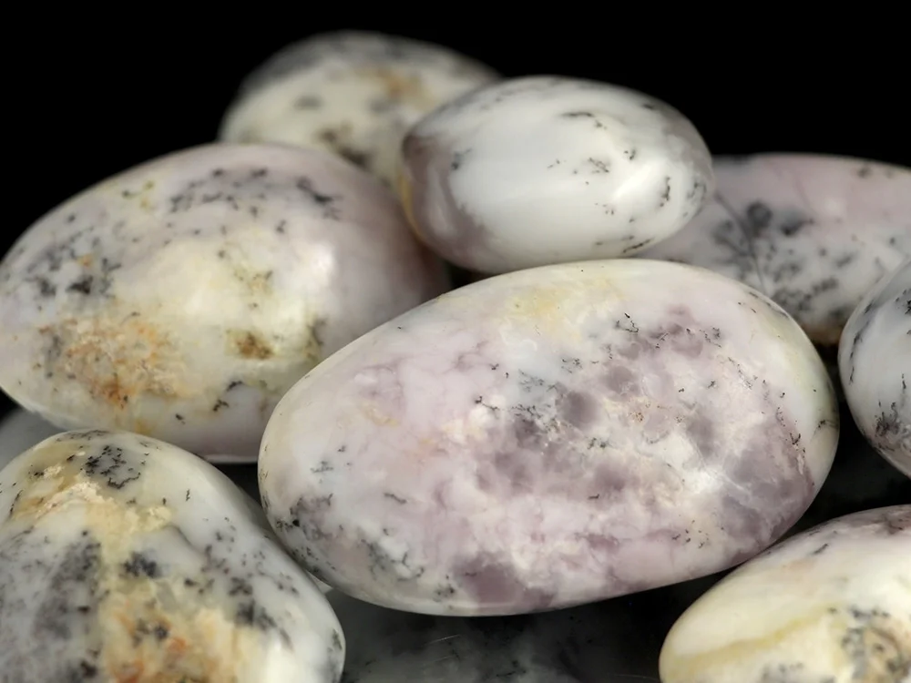 Dendriten Opal Pebbles / XL Trommelsteine 0,5 kg