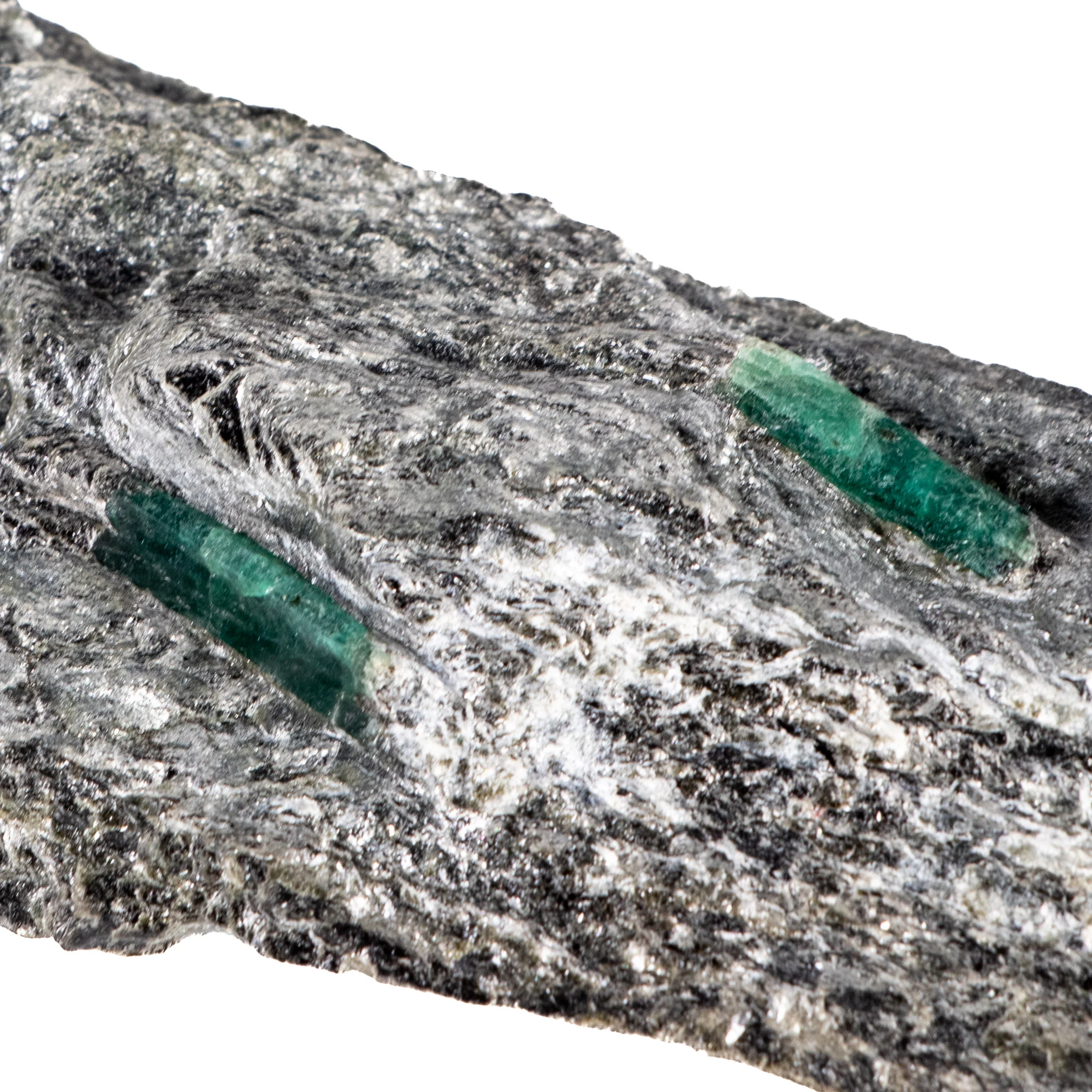 2x Smaragd mit Endflächen Stufe - Habachtal