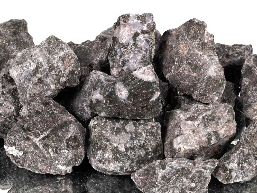 Indigo Gabbro kleine Rohsteine (2-4 cm) - 1 kg