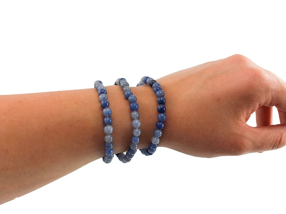 Blauquarz Kugelarmband 6 mm