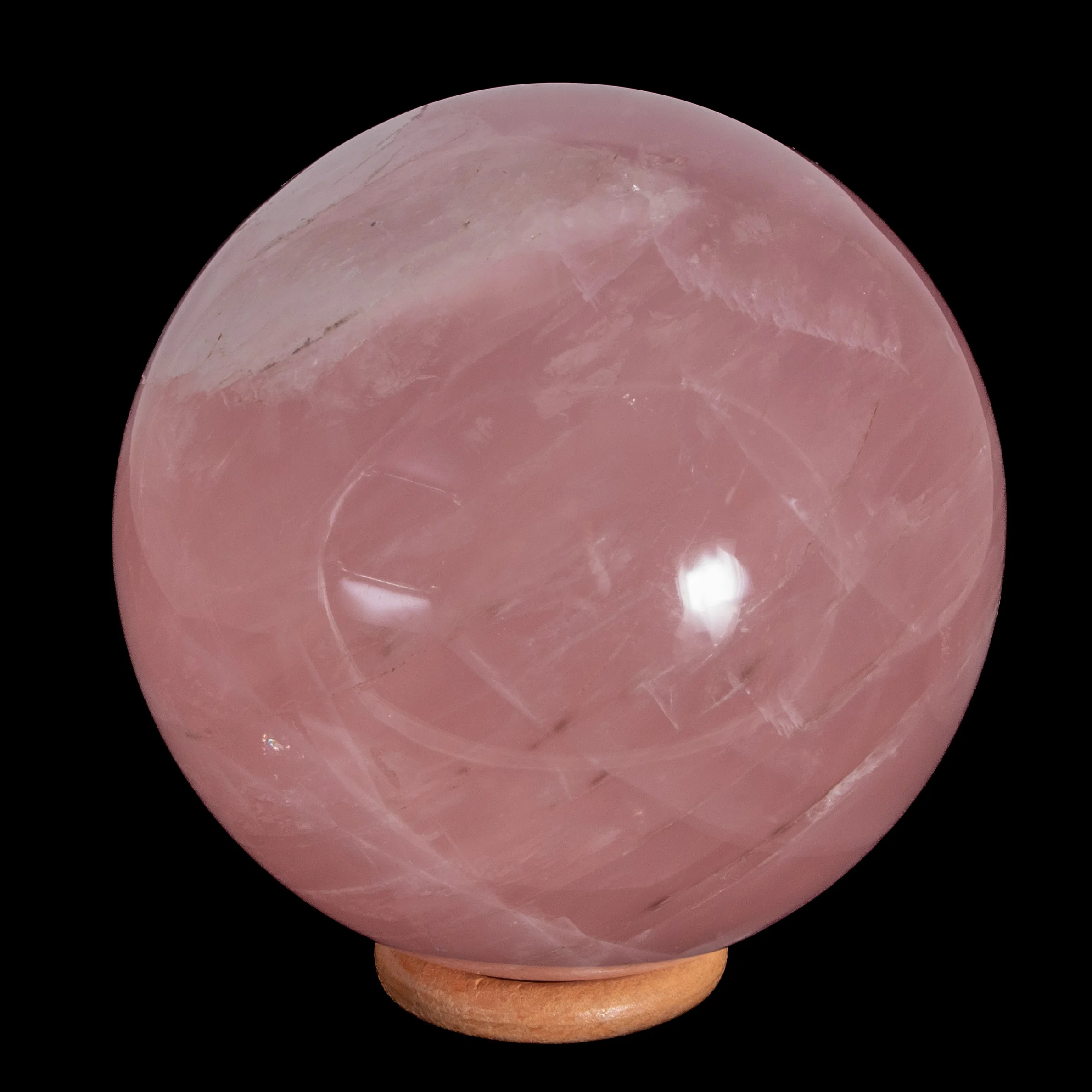 große Rosenquarz Kugel
