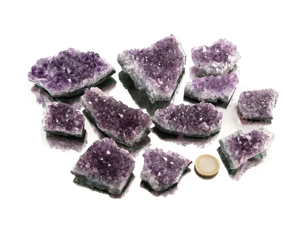 Light/thin amethyst geode pieces - 1 kg**