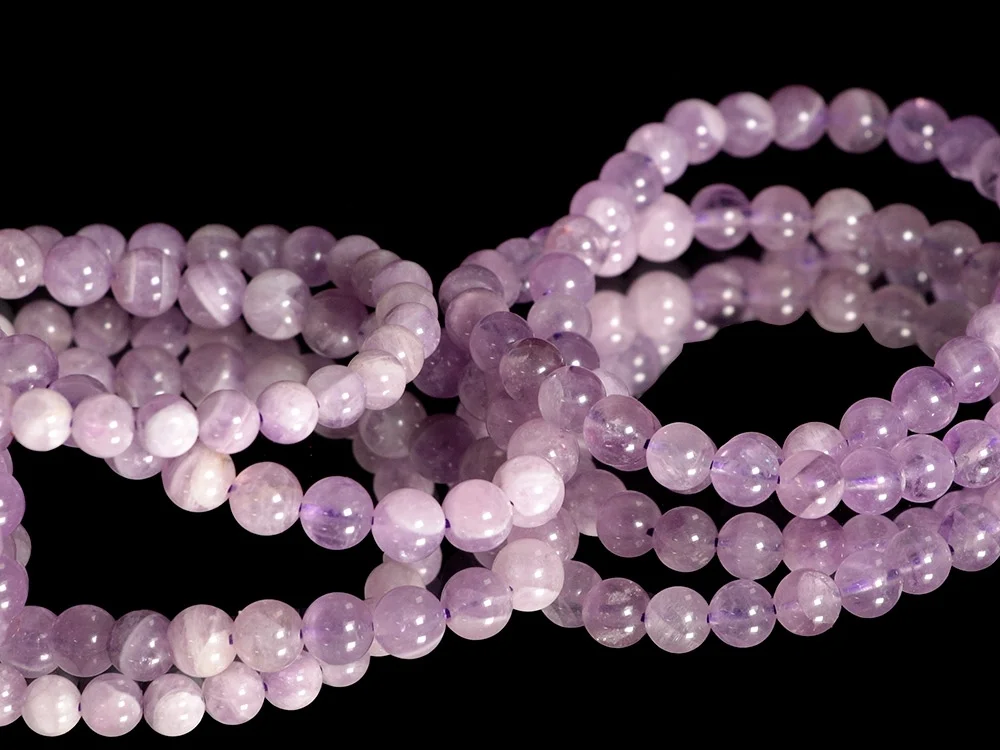 Amethyst (aus Deutschland) Kugelarmband 6,5 mm
