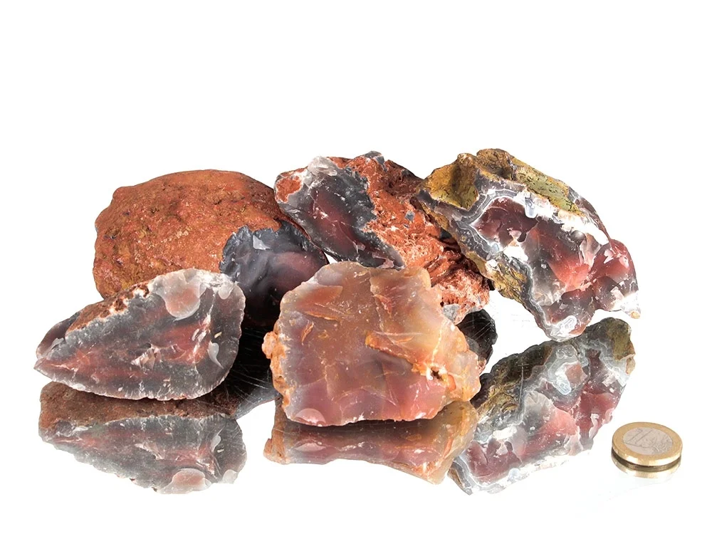 Swazi Achat Rohsteine - 1 kg**