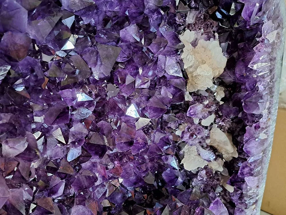 Amethyst Drusen Paar - außergewöhnlich!