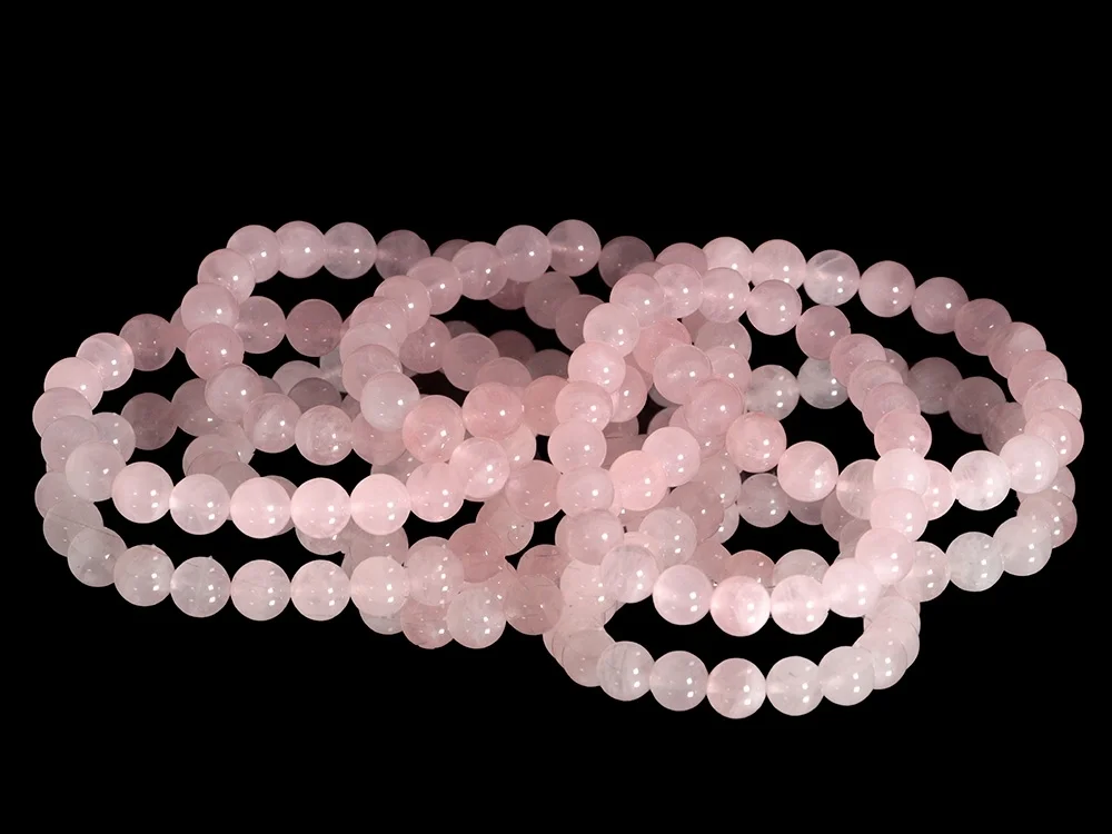 Rosenquarz Kugelarmband 8 mm