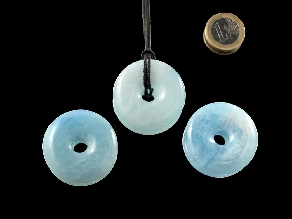 Aquamarine donut, 40 mm**