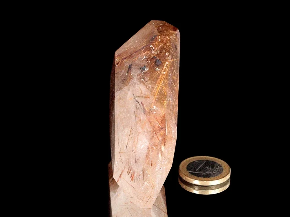 Rauchquarz mit Rutil 'Strahlen'