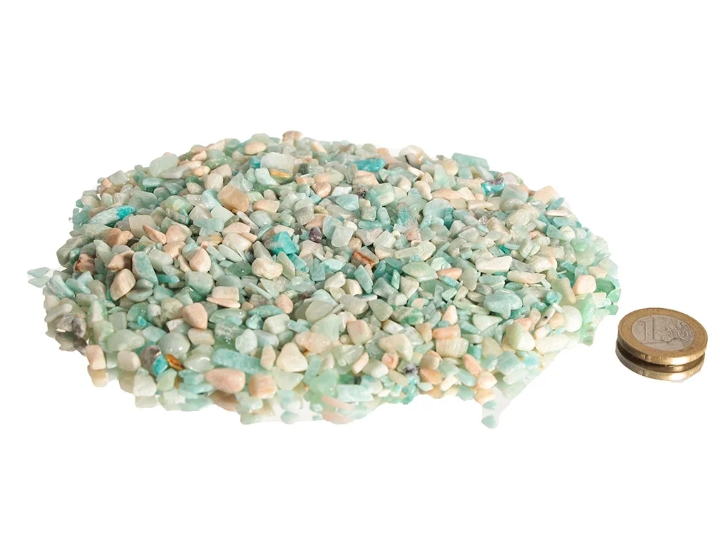 Amazonit micro Trommelsteine 0,5 kg