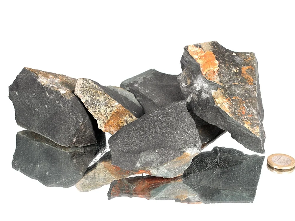 Black Jade - schwarze Jade Rohsteine (Australien) 1 kg**