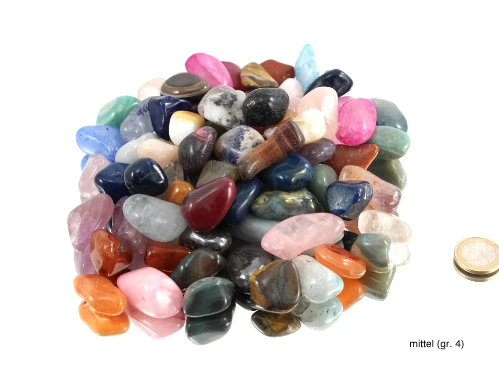 1 kg Trommelsteine Bunter Mix