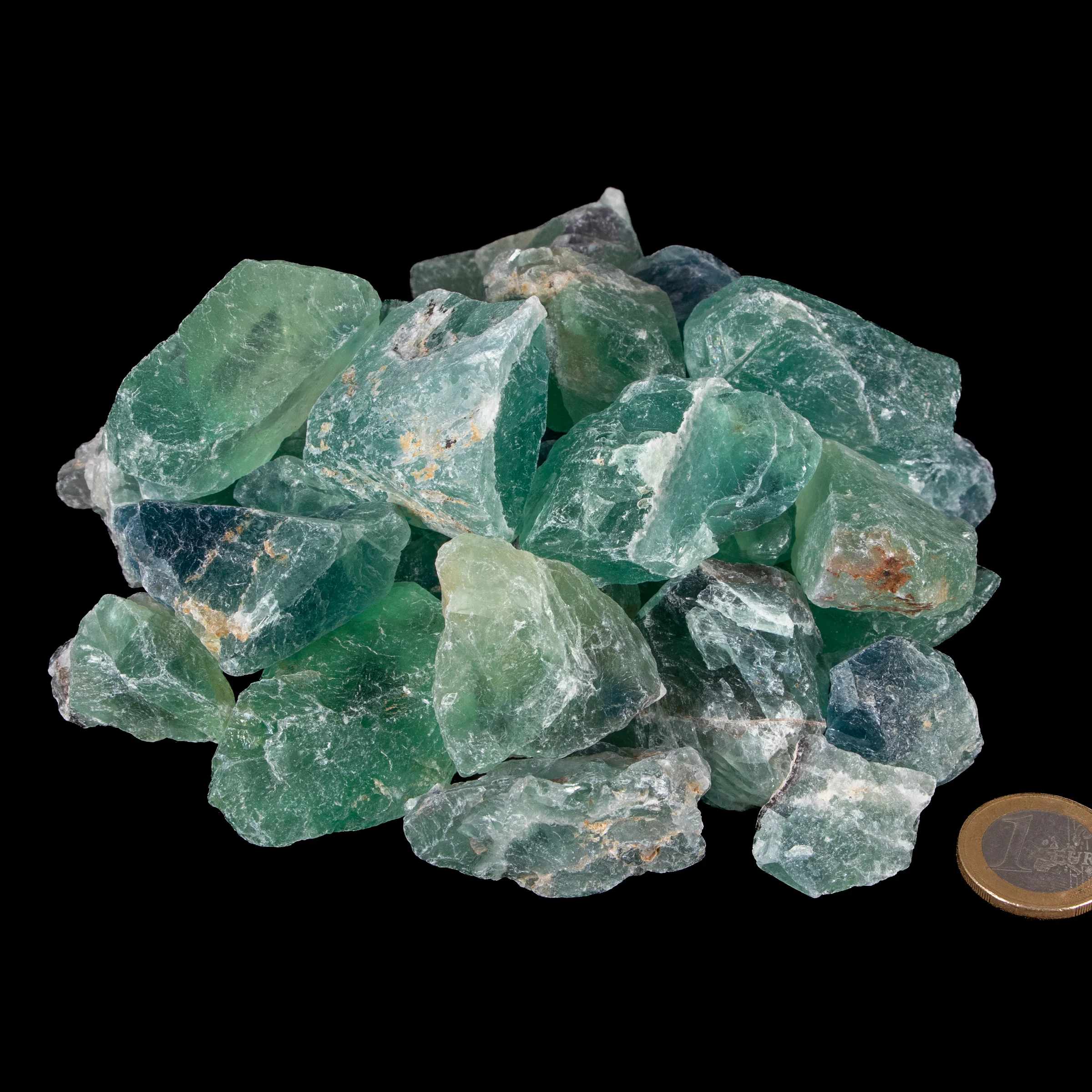 Fluorit kleine Rohsteine (1-4 cm) - 1 kg