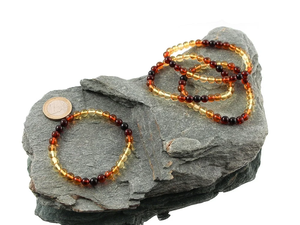 Bernstein Kugelarmband 6 mm