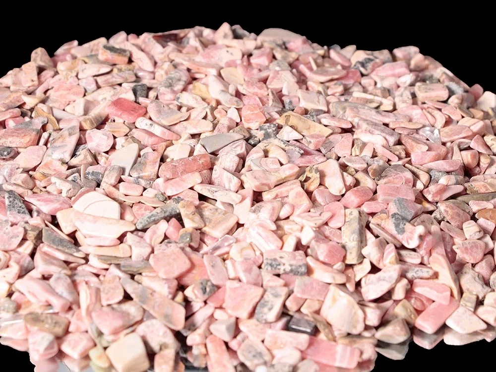 Rhodochrosit Schleifreste getrommelt
