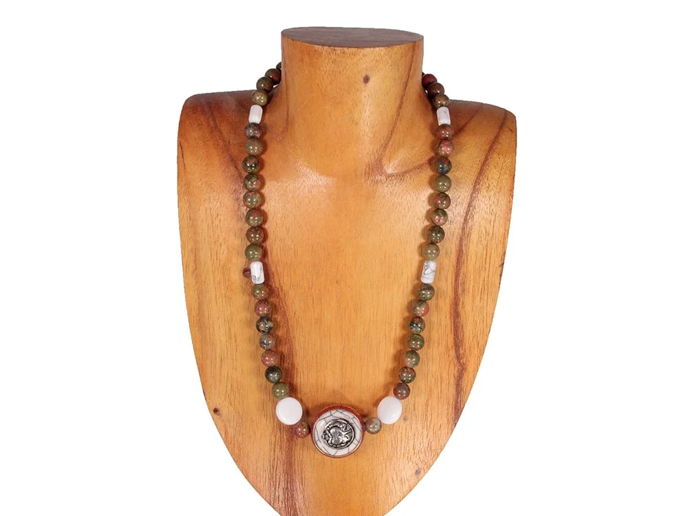 Unakite necklace