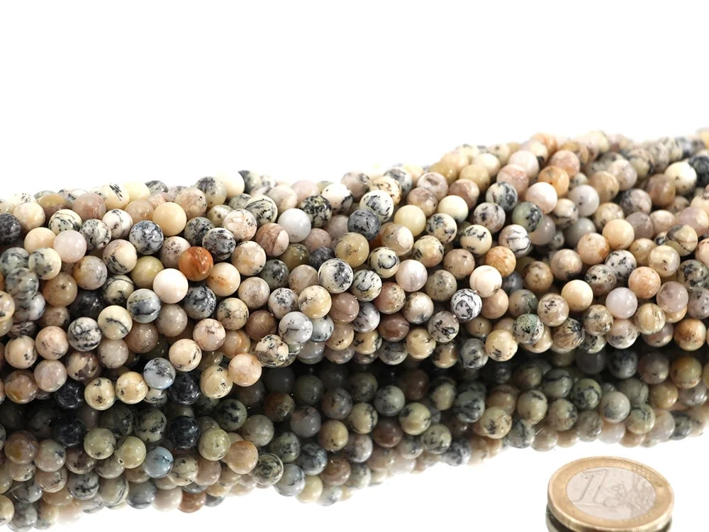 Dendriten Opal 8 mm Kugelkettenstrang (Österreich)