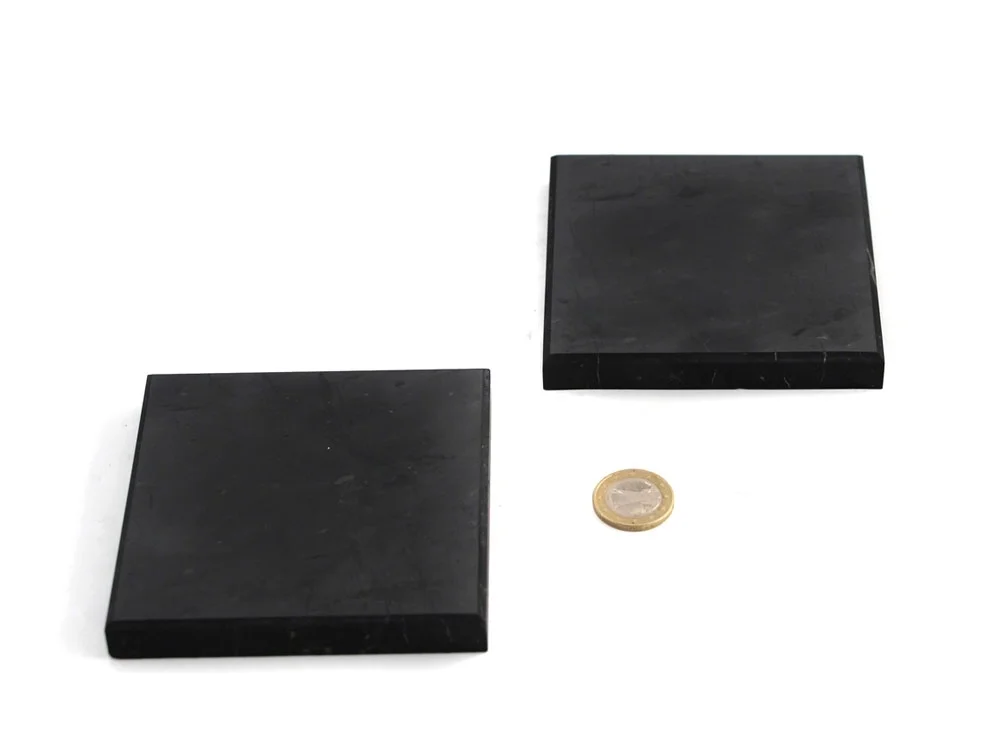 Schungit Quader 10 x10 x 1 cm