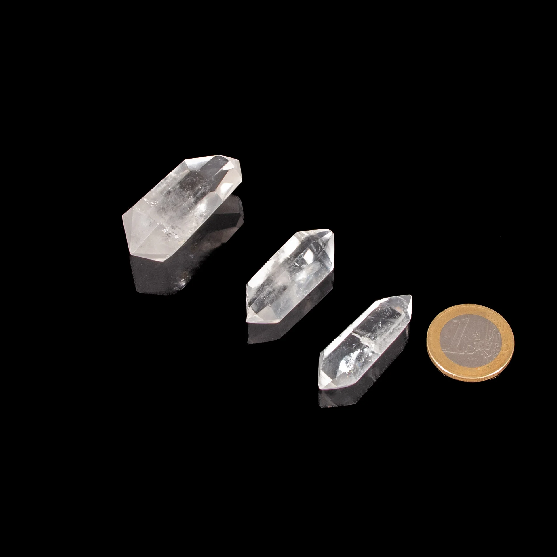 Bergkristall Doppelender 3 - 4,5 cm (geschliffen)