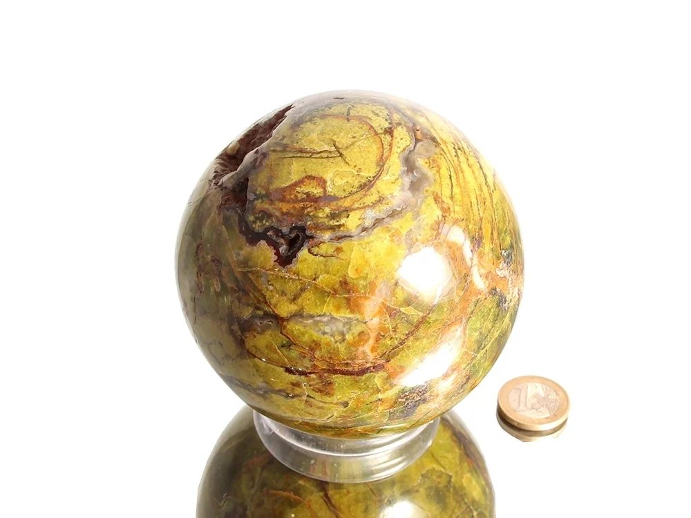 Grüner Opal Kugel