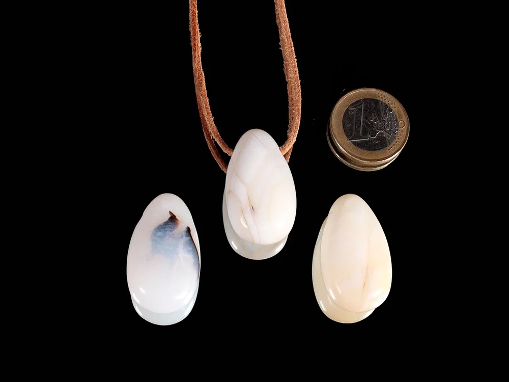 Achat / Friedensachat Tropfenanhänger