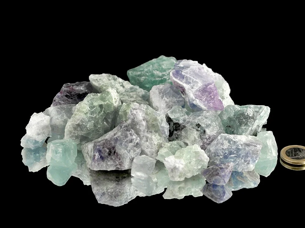 Fluorit kleine Rohsteine (1-4 cm) - 1 kg