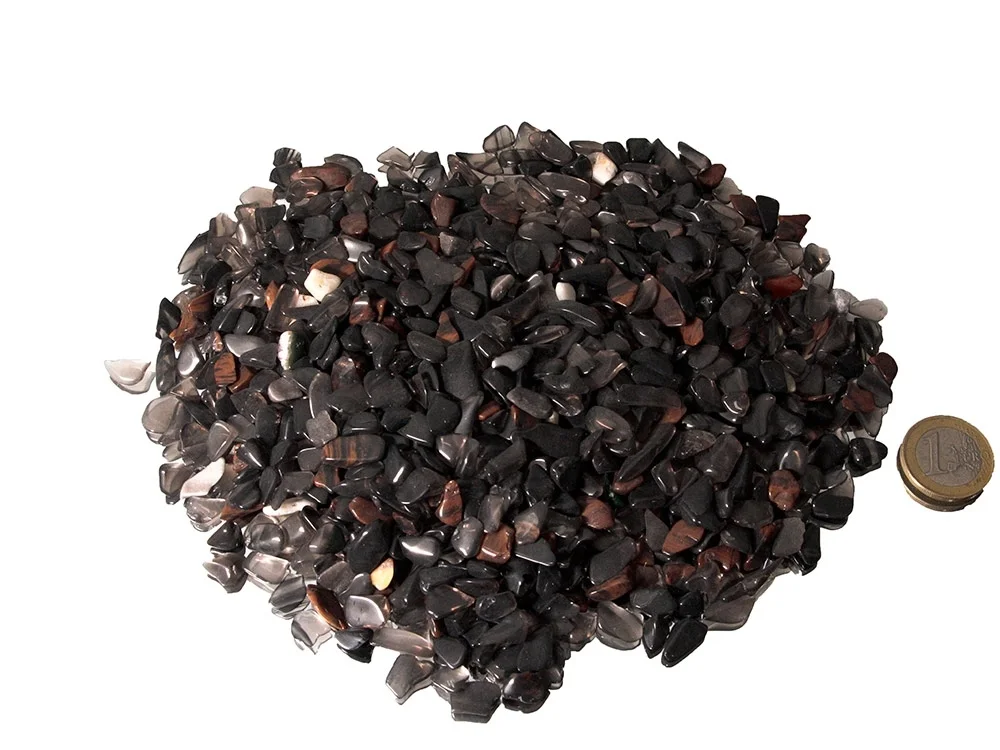 Lamellenobsidian mini Trommelsteine 0,5 kg