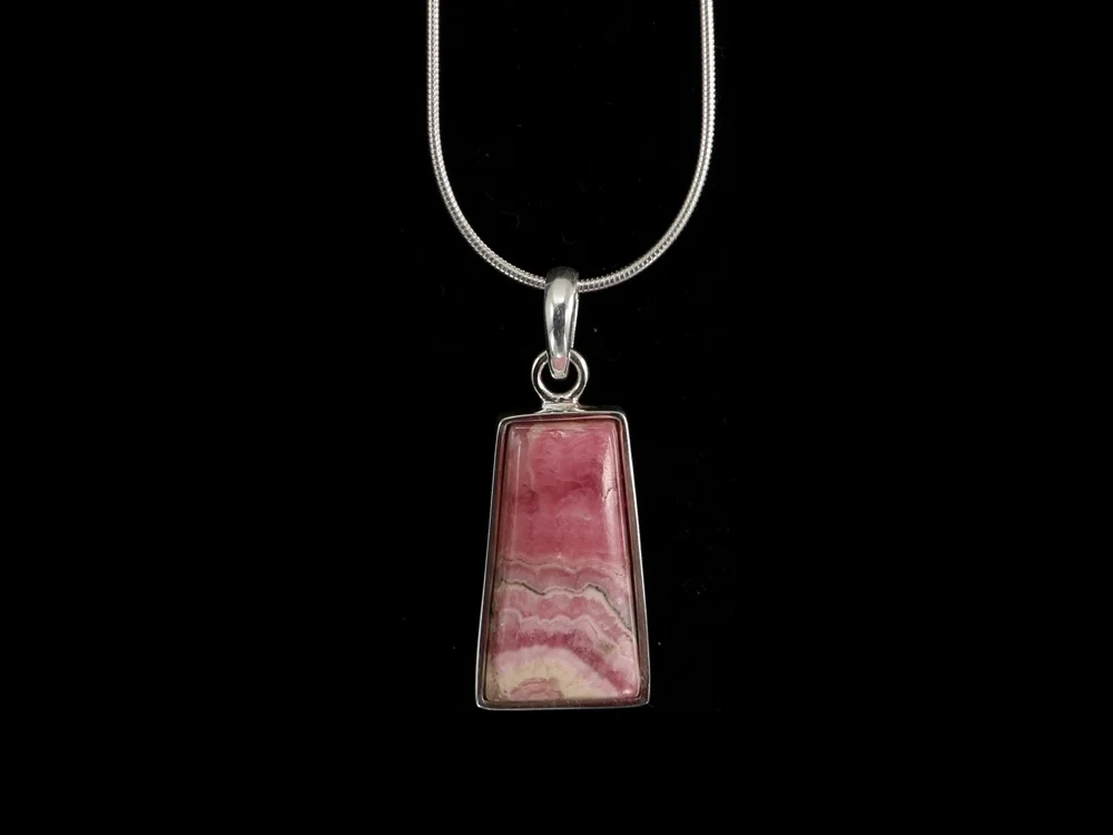 Rhodochrosit Anhänger - 925 Silber