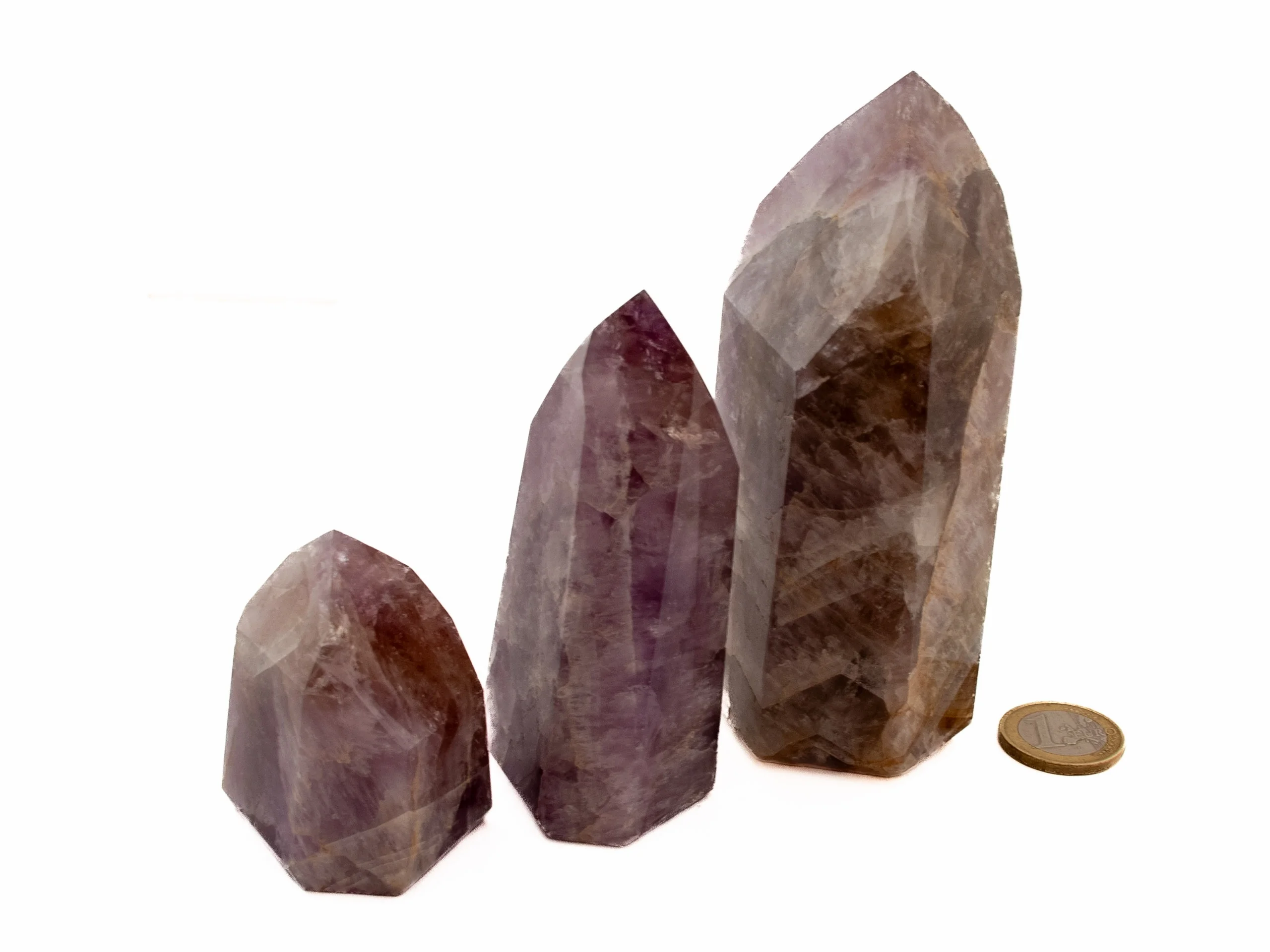 'Super 7' Amethyst Kristallspitzen - 3 x