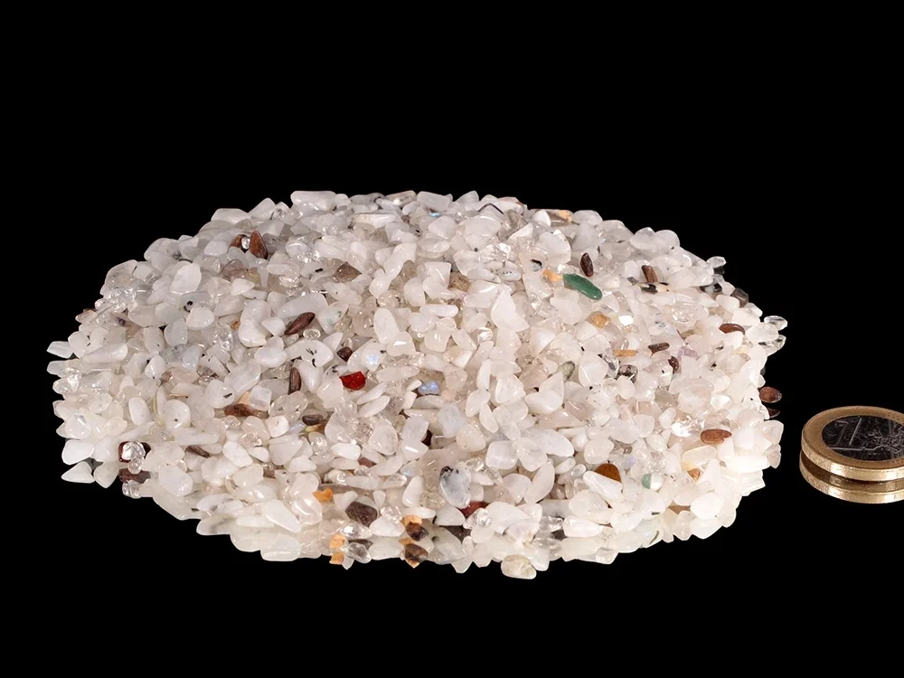Regenbogenmondstein micro Trommelsteine 0,5 kg