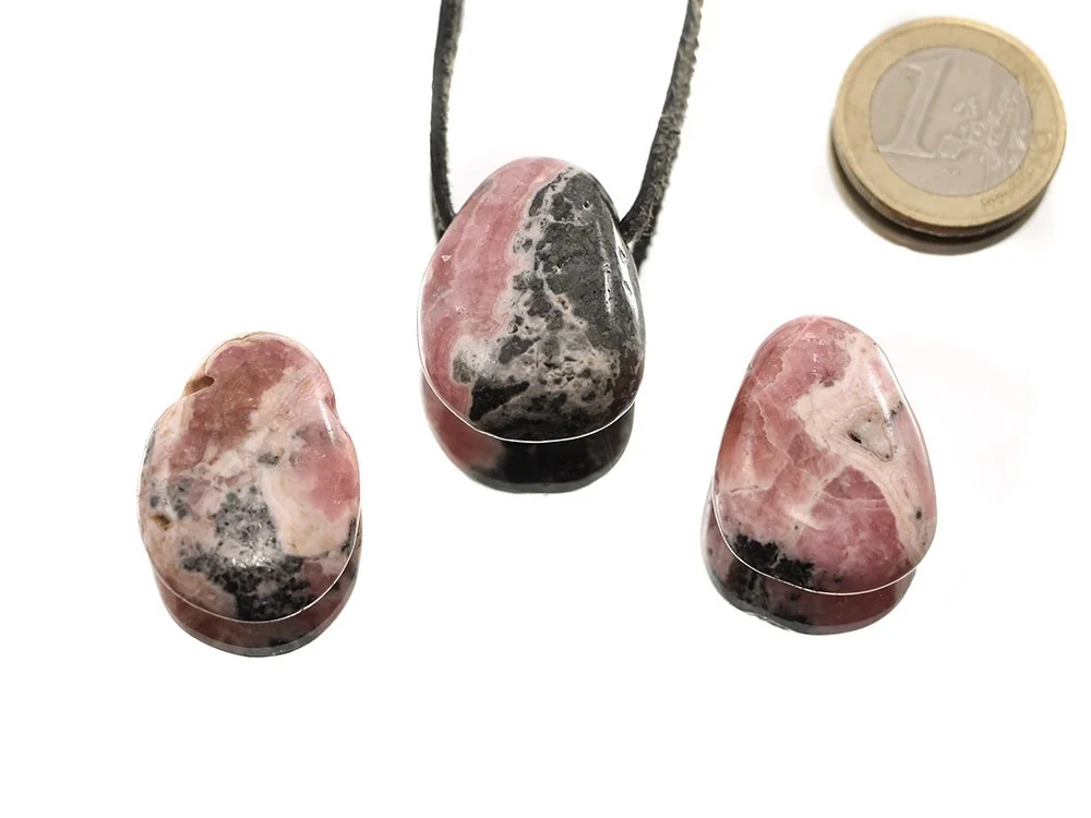 Rhodochrosit Tropfenanhänger