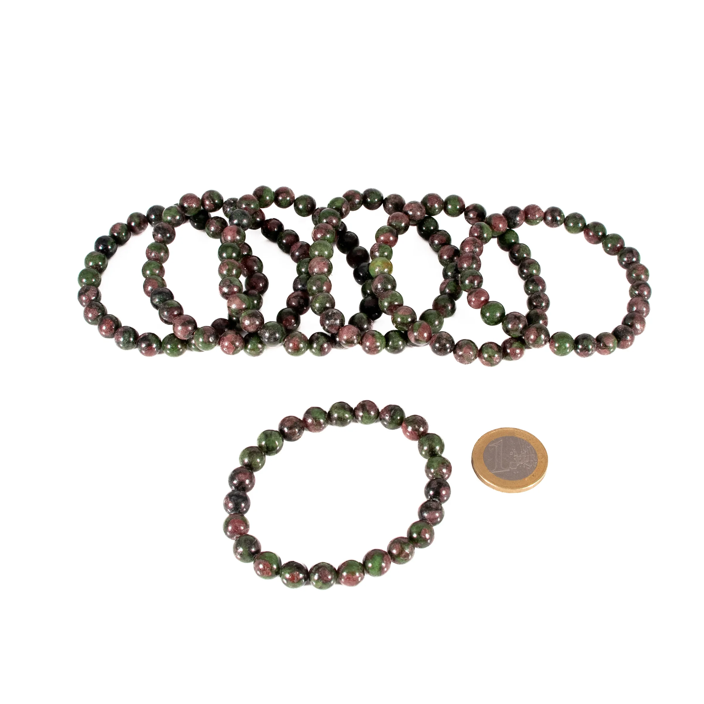 Eklogit Kugelarmband 8 mm
