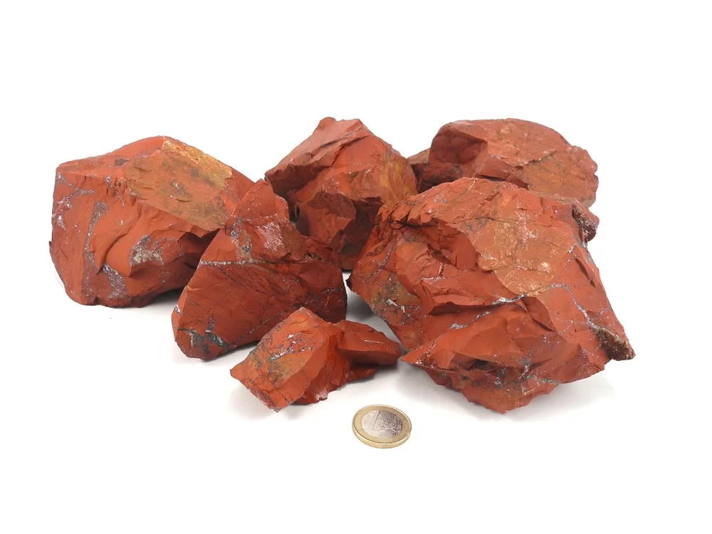 Jaspis rot Rohsteine - 1 kg**