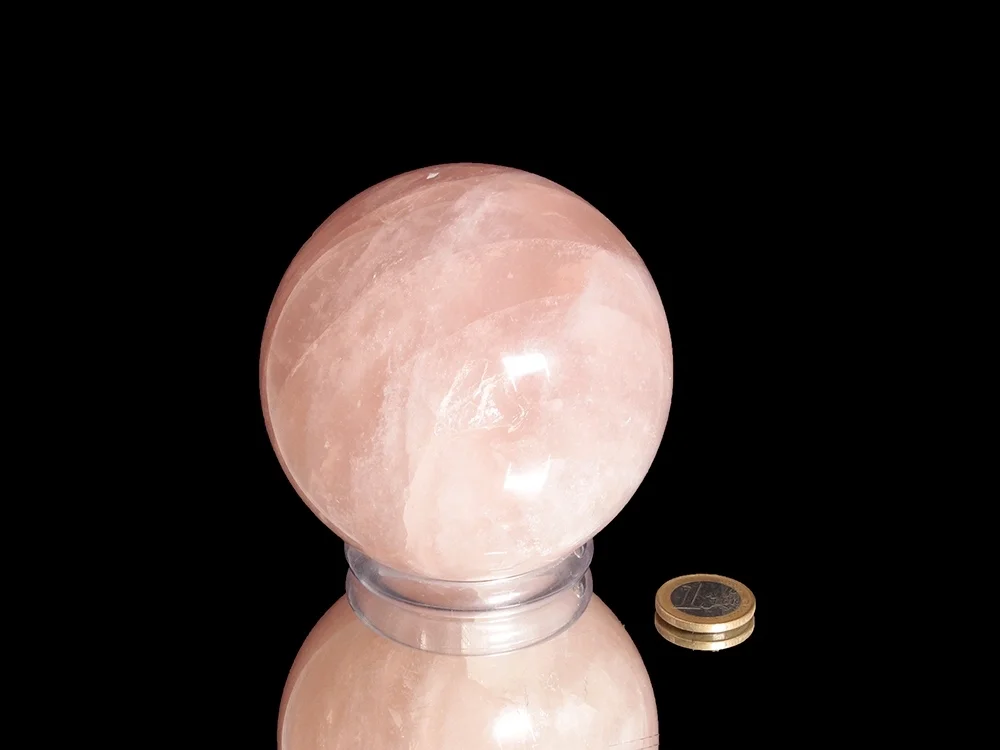 große Rosenquarz Kugel